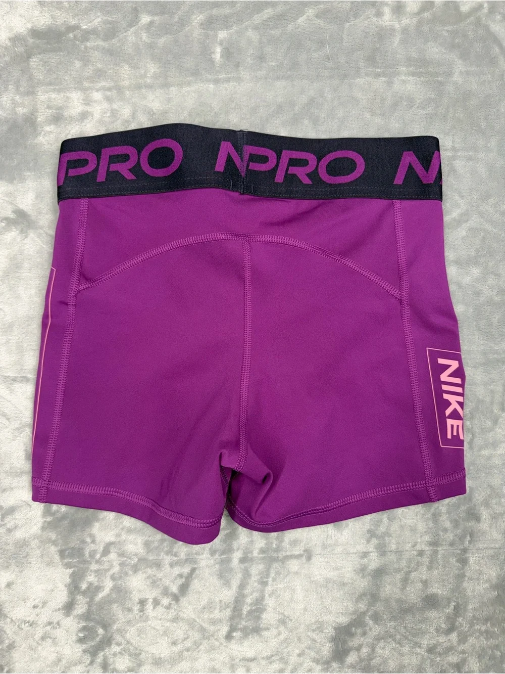 Nike Women's Purple Pro Compression Bike Shorts